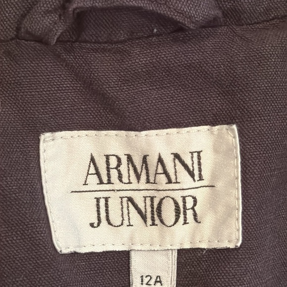 Giorgio Armani Junior Boy’s Black Jacket Size 12A - Picture 7 of 8